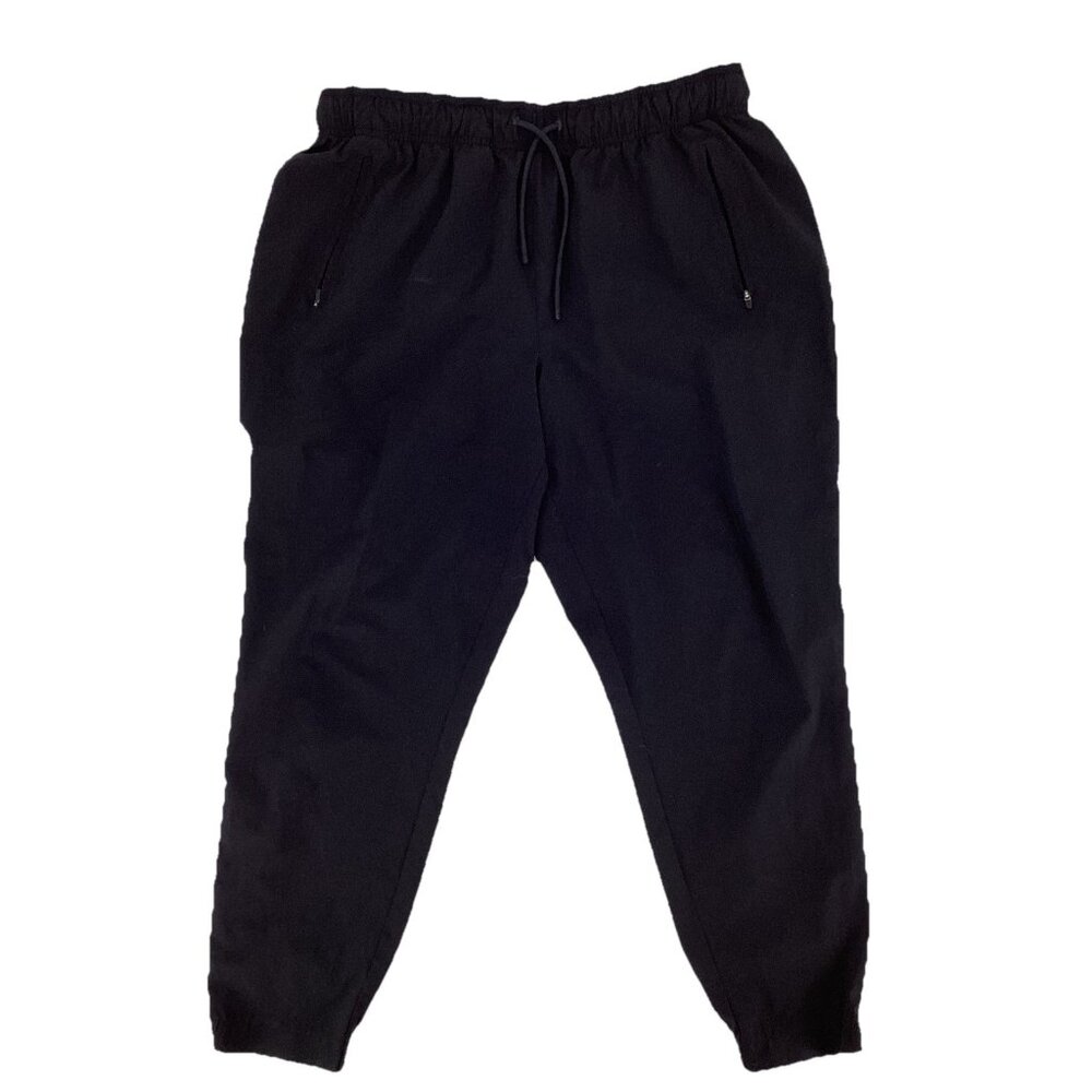Spyder Active Mens's Jogger Pant Elastic Waistband Zip Pockets Black Size Large